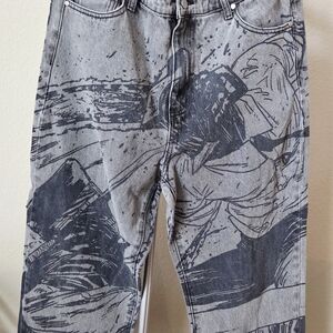 Artistic Gray Men's Jeans